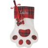 Frisco Paw Personalized Plaid Dog & Cat Stocking