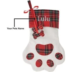Frisco Paw Personalized Plaid Dog & Cat Stocking 5 Frisco Paw Personalized Plaid Dog & Cat Stocking -Frisco Sales Store 295069 PT3. AC SS1800 V1634657029