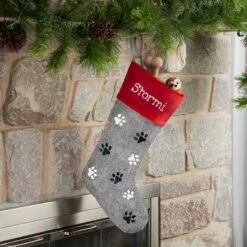 Frisco Paw Print Personalized Dog & Cat Stocking -Frisco Sales Store 295071 PT2. AC SS1800 V1636645292