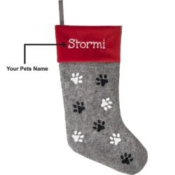 Frisco Paw Print Personalized Dog & Cat Stocking -Frisco Sales Store 295071 PT3. AC SS1800 V1636645297