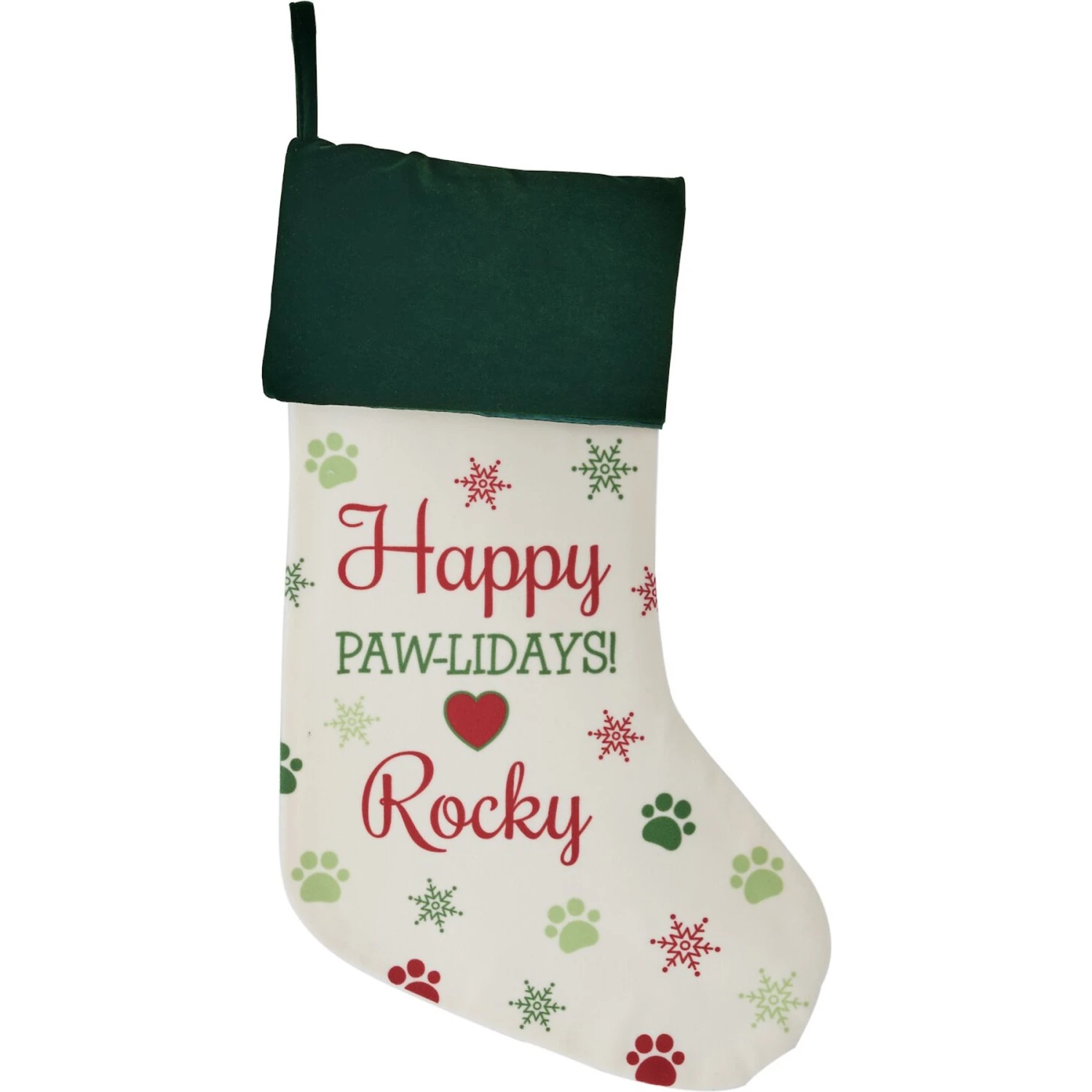 Frisco Personalized Paws Cat & Dog Holiday Stocking 1 Frisco Personalized Paws Cat & Dog Holiday Stocking