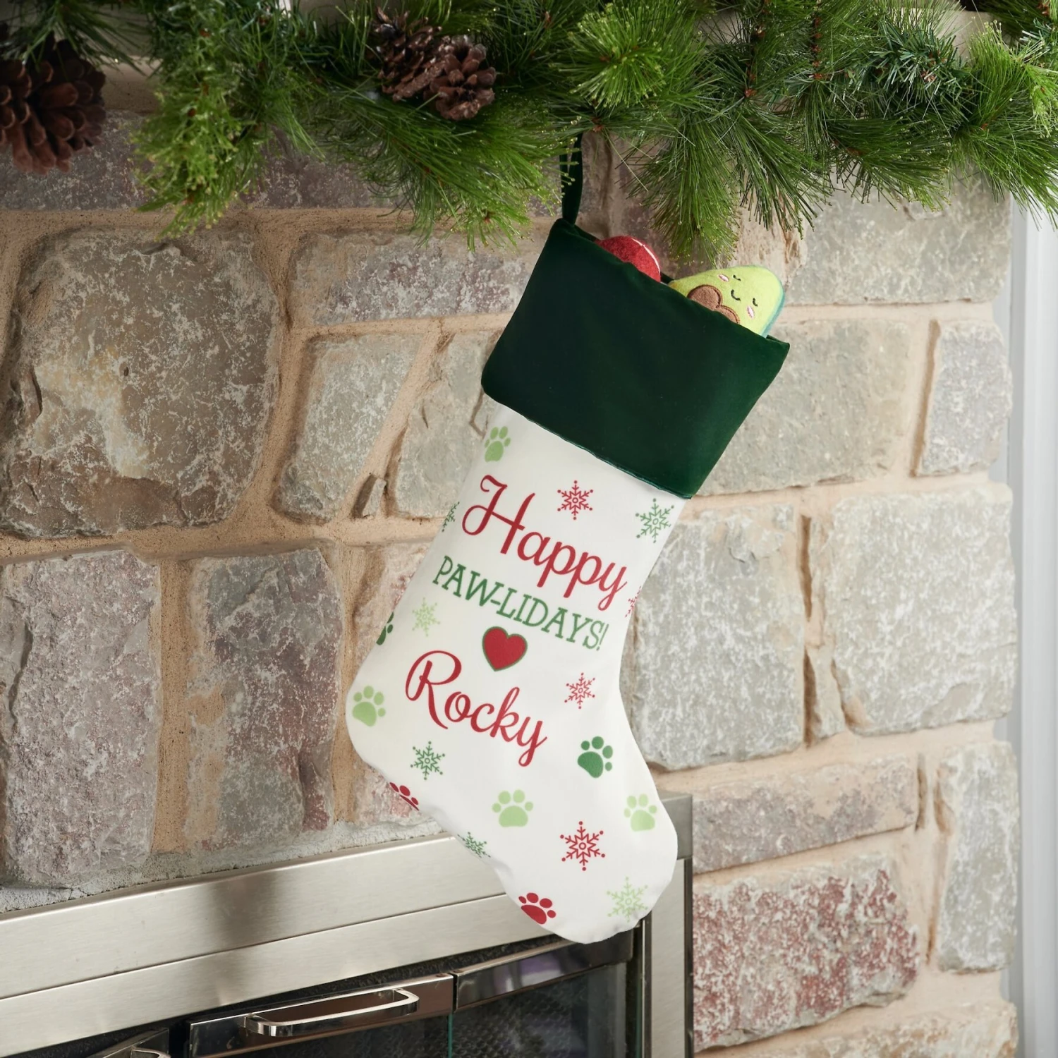 Frisco Personalized Paws Cat & Dog Holiday Stocking 3 Frisco Personalized Paws Cat & Dog Holiday Stocking - Image 3