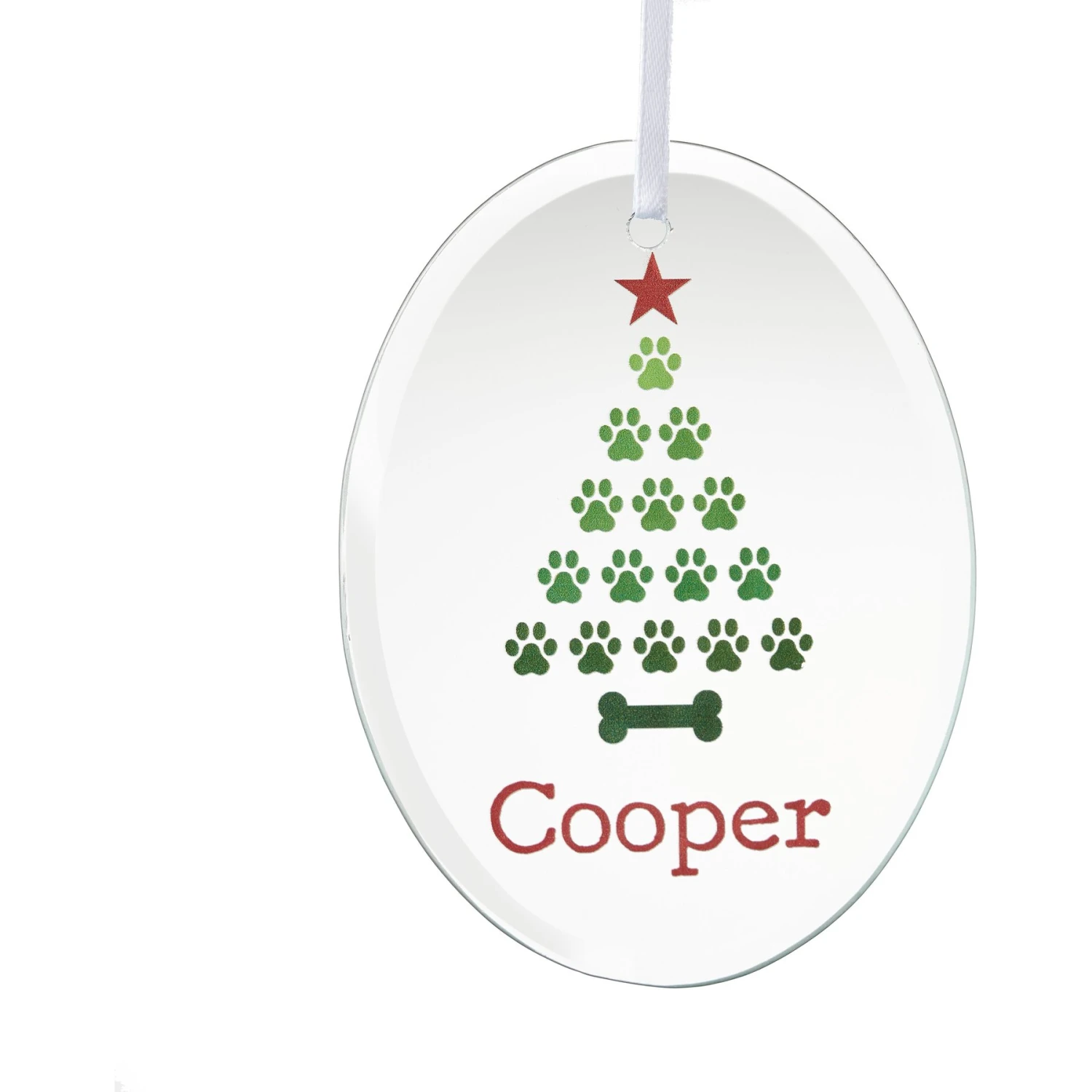 Frisco Christmas Tree Glass Personalized Ornament 1 Frisco Christmas Tree Glass Personalized Ornament