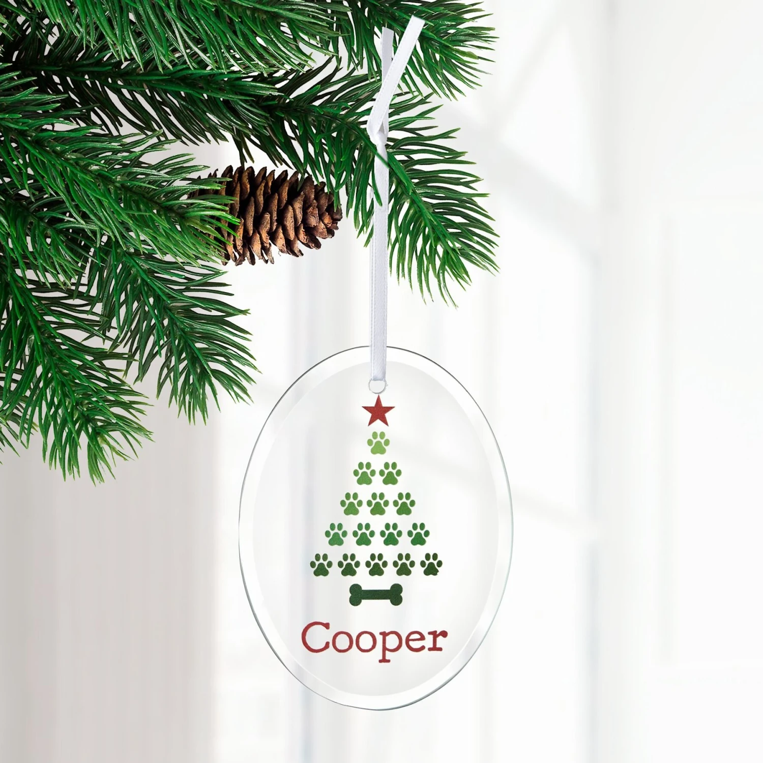 Frisco Christmas Tree Glass Personalized Ornament 3 Frisco Christmas Tree Glass Personalized Ornament - Image 3