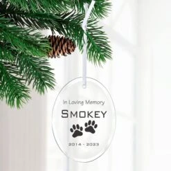 Frisco "In Loving Memory" Paw Glass Personalized Ornament 9 Frisco "In Loving Memory" Paw Glass Personalized Ornament -Frisco Sales Store 295081 PT2. AC SS1800 V1697131932