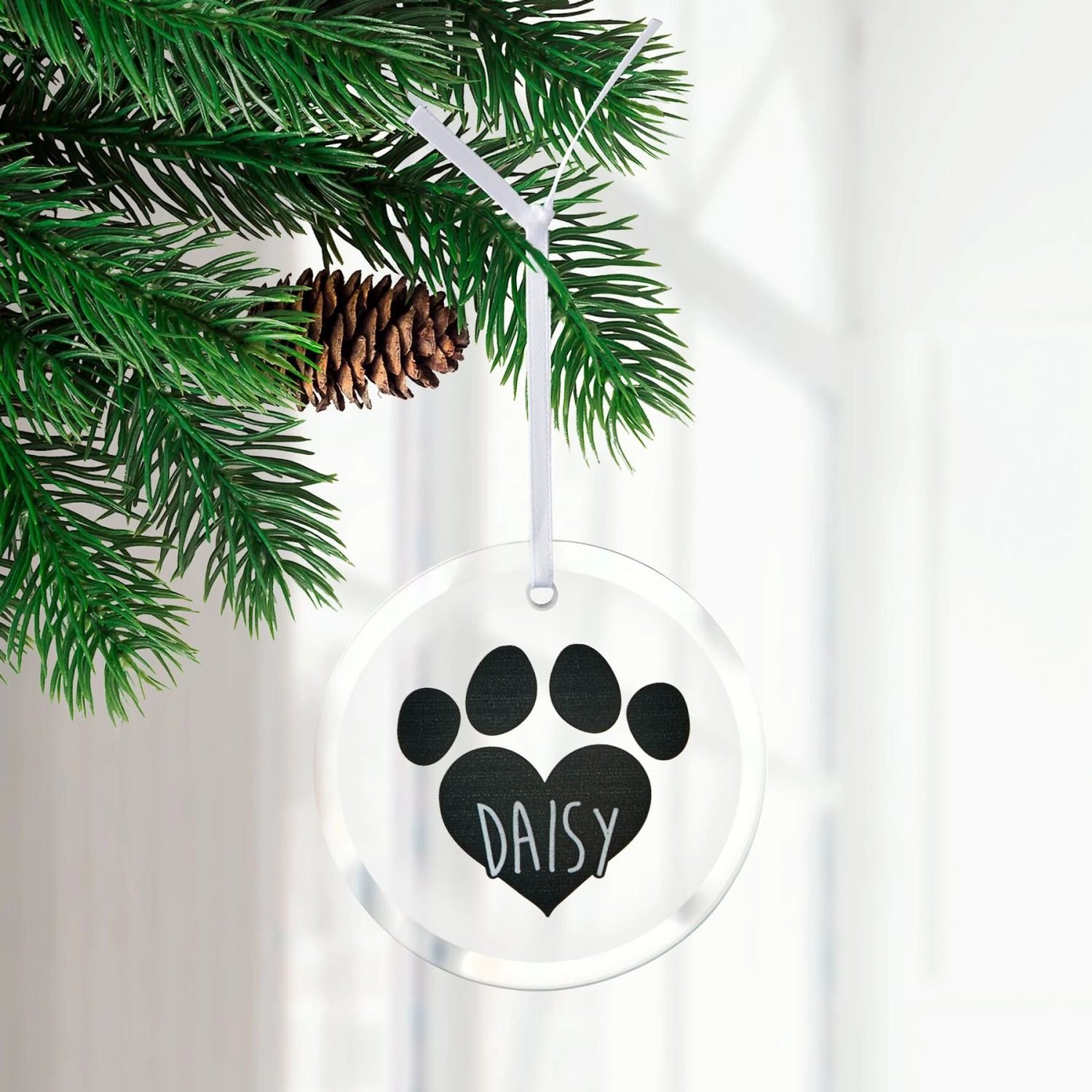 Frisco Paw Glass Personalized Ornament 3 Frisco Paw Glass Personalized Ornament - Image 3