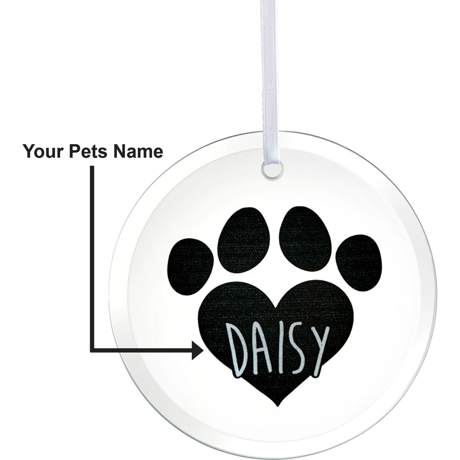Frisco Paw Glass Personalized Ornament 5 Frisco Paw Glass Personalized Ornament - Image 5