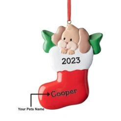 Frisco Dog In Stocking Resin Personalized Ornament 11 Frisco Dog In Stocking Resin Personalized Ornament -Frisco Sales Store 295085 PT4. AC SS1800 V1697131876