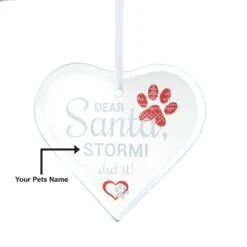 Frisco "Dear Santa" Glass Personalized Ornament -Frisco Sales Store 295089 PT4. AC SS1800 V1630332089