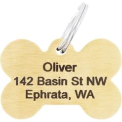Frisco Brass Personalized Dog ID Tag -Frisco Sales Store 296191 PT4. AC SS1800 V1628186469