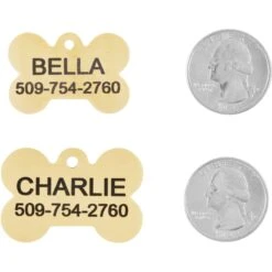 Frisco Brass Personalized Dog ID Tag -Frisco Sales Store 296191 PT5. AC SS1800 V1628186578