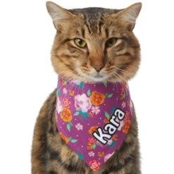 Frisco Fall Floral Personalized Dog & Cat Bandana -Frisco Sales Store 296990 PT7. AC SS1800 V1627653979