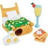 Frisco Brunch Breakfast In Bed Hide & Seek Puzzle Plush Squeaky Dog Toy