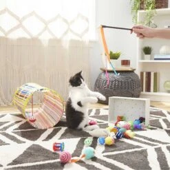 Sheba Meaty Tender Sticks Salmon Flavored Soft Adult Cat Treats & Frisco Plush, Teaser, Ball & Tunnel Variety Pack Cat Toy With Catnip 9 Sheba Meaty Tender Sticks Salmon Flavored Soft Adult Cat Treats & Frisco Plush, Teaser, Ball & Tunnel Variety Pack Cat Toy With Catnip -Frisco Sales Store 298508 PT4. AC SS1800 V1623202064