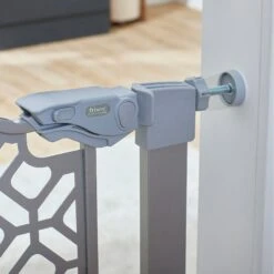 Frisco Metal Geometric Pattern Extra Tall Auto-close Dog Gate -Frisco Sales Store 299514 PT5. AC SS1800 V1627306936