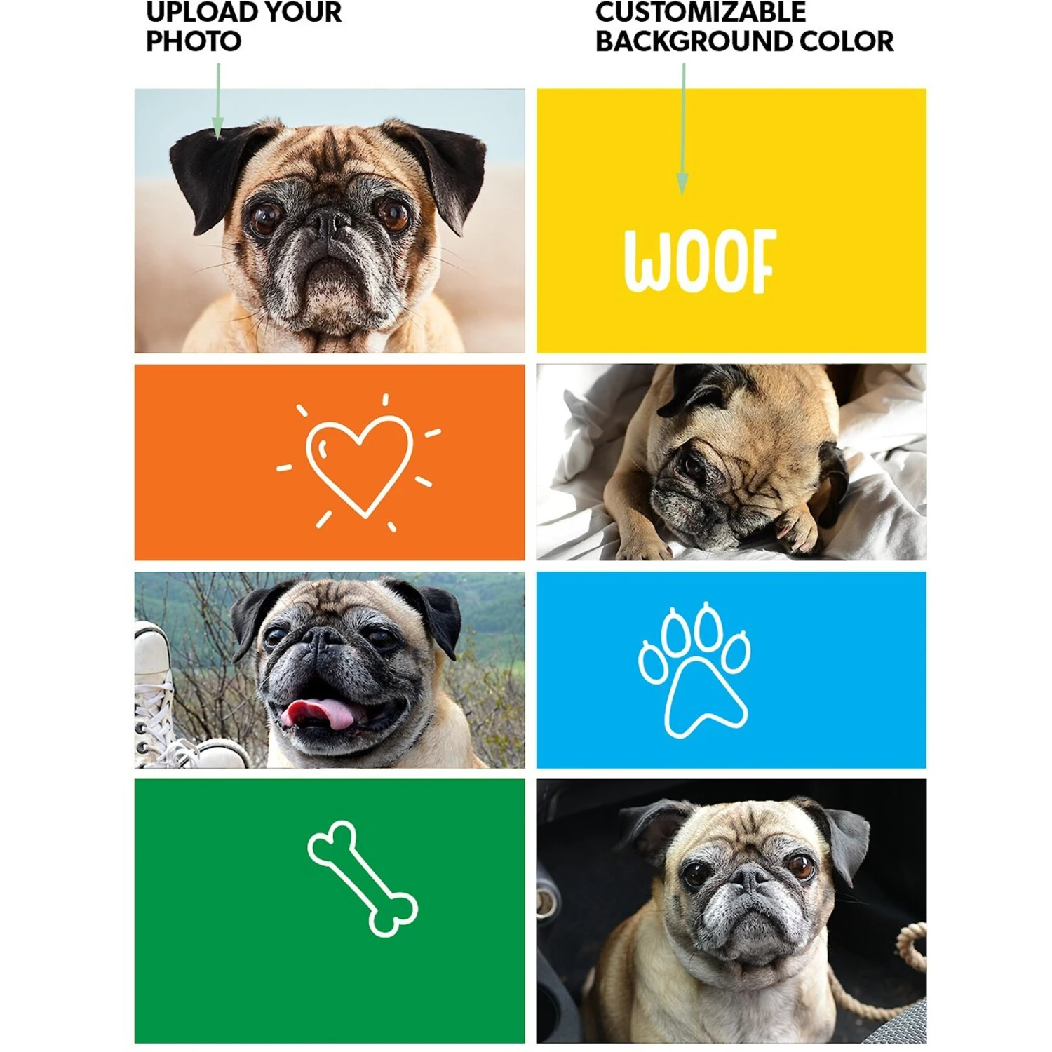 Frisco Personalized Woof Canvas Poster With Wood Hanger, 16" X 20" 2 Frisco Personalized Woof Canvas Poster With Wood Hanger, 16" X 20" - Image 2