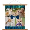 Frisco Personalized Contemporary Mosaic With Bone Collage Canvas Poster With Wood Hanger, 16" X 20"