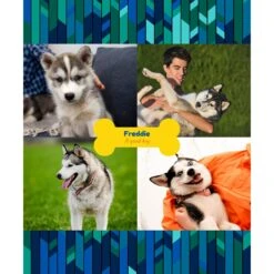 Frisco Personalized Contemporary Mosaic With Bone Collage Canvas Poster With Wood Hanger, 16" X 20" 5 Frisco Personalized Contemporary Mosaic With Bone Collage Canvas Poster With Wood Hanger, 16" X 20" -Frisco Sales Store 300968 PT2. AC SS1800 V1636048837