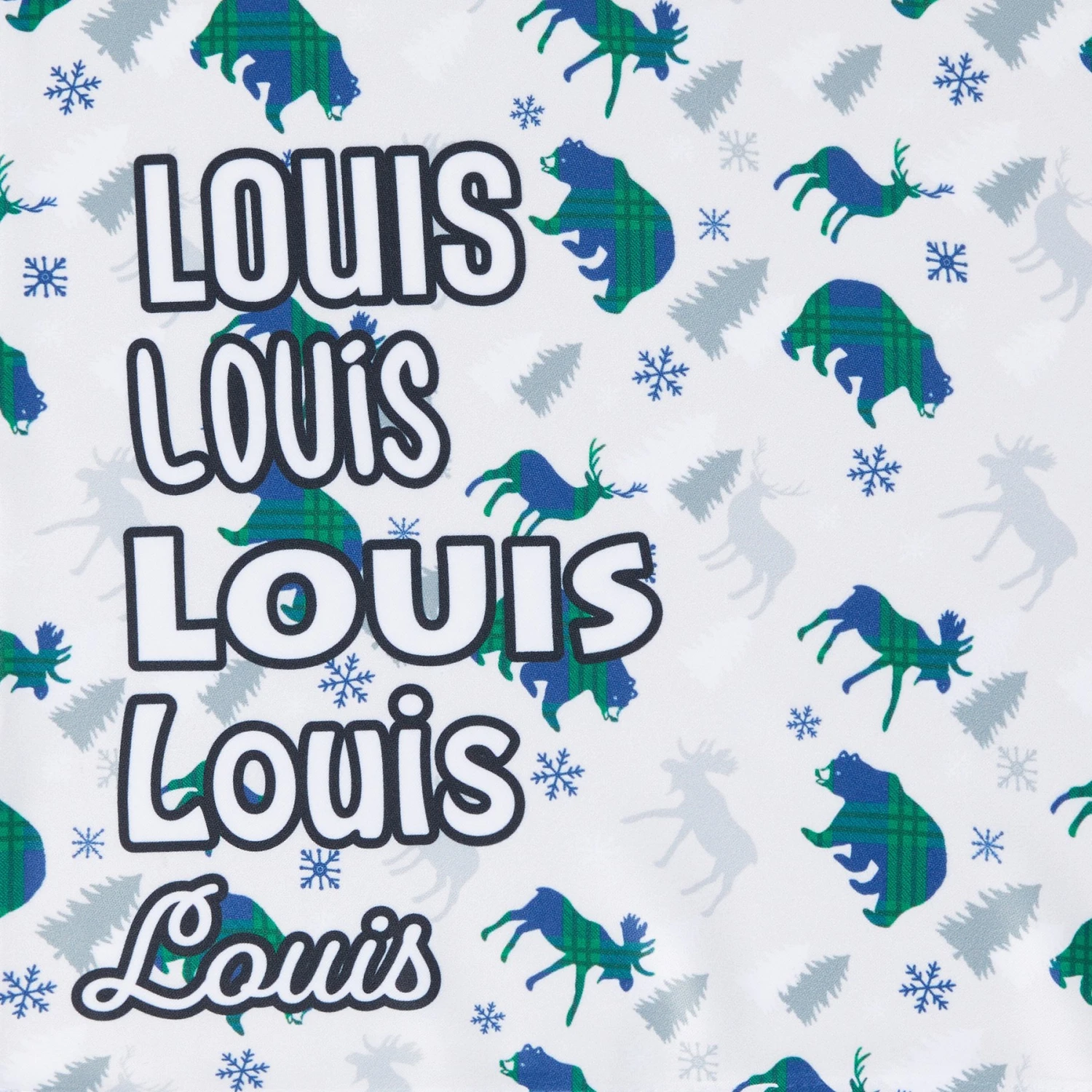 Frisco Buffalo Plaid Winter Animals Personalized Dog & Cat Bandana 5 Frisco Buffalo Plaid Winter Animals Personalized Dog & Cat Bandana - Image 5