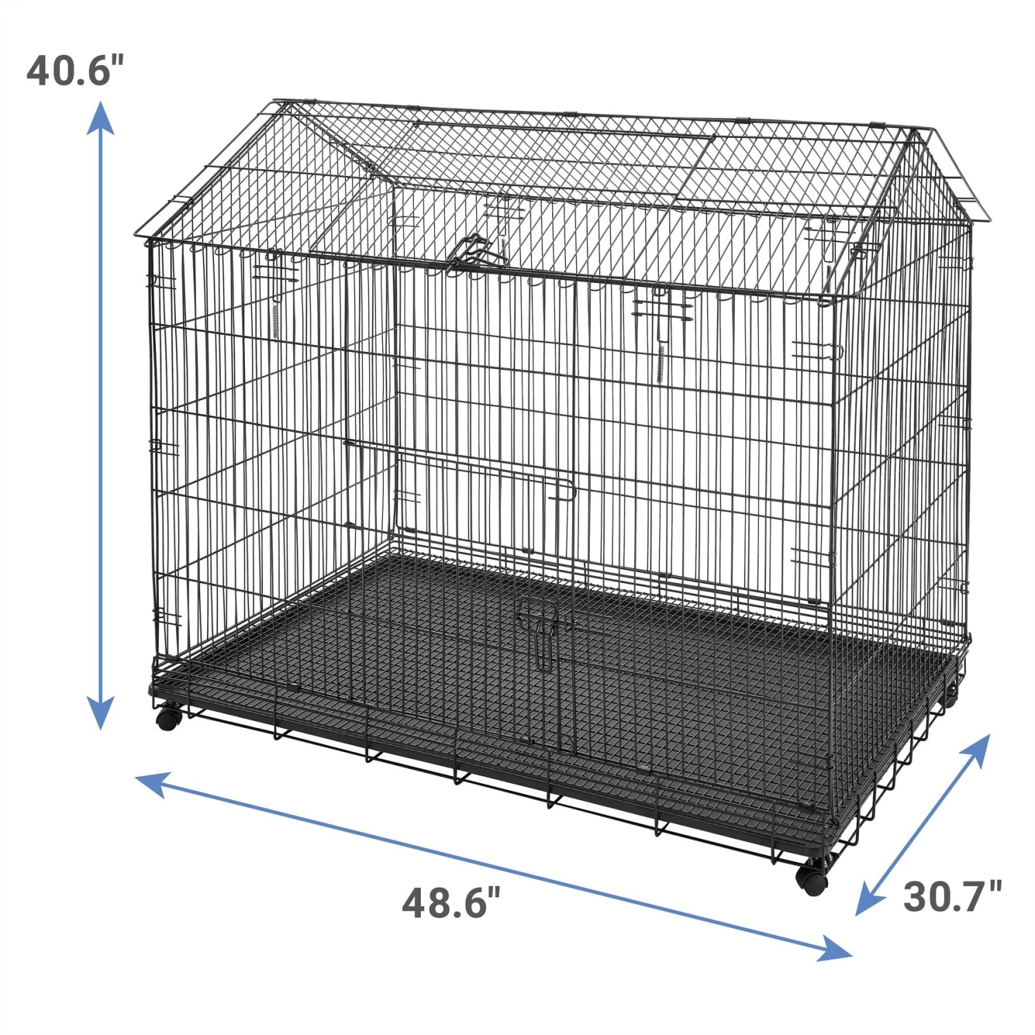 Frisco Wire Small Pet House Shaped Cage 2 Frisco Wire Small Pet House Shaped Cage - Image 2