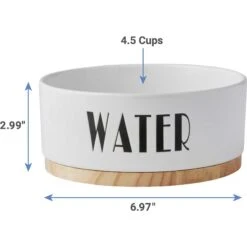 Frisco Ceramic Water Dog & Cat Bowl With Wood Base & Frisco Ceramic Food Dog & Cat Bowl With Wood Base 10 Frisco Ceramic Water Dog & Cat Bowl With Wood Base & Frisco Ceramic Food Dog & Cat Bowl With Wood Base -Frisco Sales Store 302424 PT2. AC SS1800 V1623079647