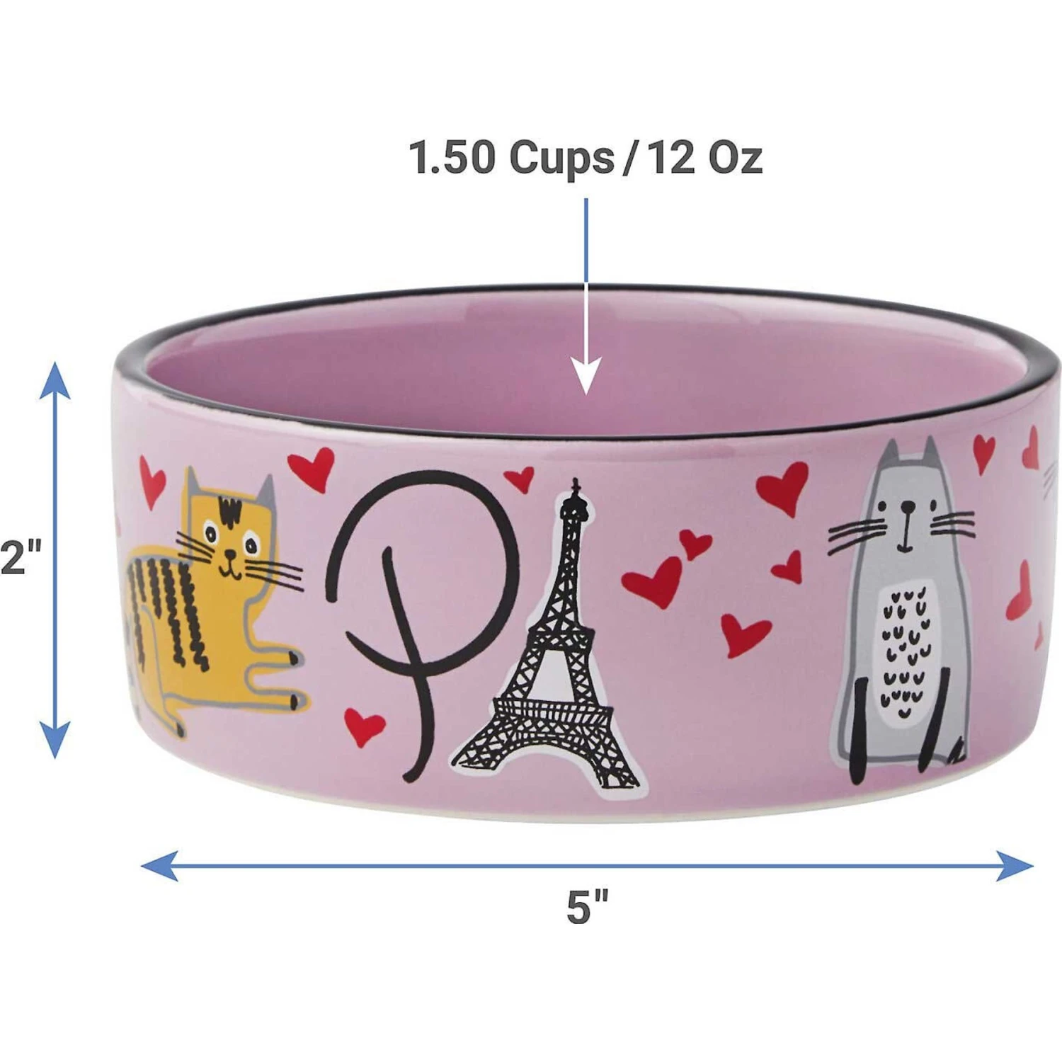 Frisco Paris Non-skid Ceramic Cat Dish & Frisco Paris Non-skid Ceramic Cat Dish 8 Frisco Paris Non-skid Ceramic Cat Dish & Frisco Paris Non-skid Ceramic Cat Dish - Image 8