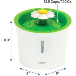 Catit Flower Plastic Cat Fountain & Frisco Pet Toy & Bowl Cleaning Wipes, 70 Count -Frisco Sales Store 303288 PT2. AC SS1800 V1623038844