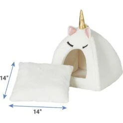 Frisco Novelty Unicorn Covered Cat & Dog Bed & Frisco Cactus Cat Scratching Post -Frisco Sales Store 303496 PT3. AC SS1800 V1623037050