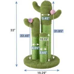 Frisco Self Warming Bolster Round Kitten Bed & Frisco Cactus Cat Scratching Post -Frisco Sales Store 303576 PT5. AC SS1800 V1623056855