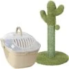 Frisco Top Loading Cat Kennel & Frisco Cactus Cat Scratching Post