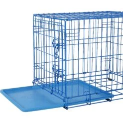 Frisco Two Door Top Load Plastic Dog & Cat Kennel & Frisco Fold & Carry Single Door Collapsible Wire Dog Crate, Pink -Frisco Sales Store 303656 PT5. AC SS1800 V1623057749