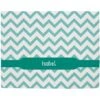 Frisco Personalized Subtle Chevron Sherpa Cat & Dog Blanket, 30" X 40"