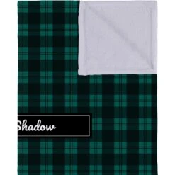 Frisco Personalized Plaid Soft Fleece Cat & Dog Blanket, 30" X 40" -Frisco Sales Store 303999 PT2. AC SS1800 V1637609803