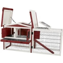 Frisco Wooden Outdoor Rabbit Hutch -Frisco Sales Store 304043 PT2. AC SS1800 V1639595824