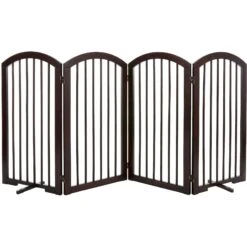Frisco Arch 4-Panel Solid Wood Dog Gate -Frisco Sales Store 305152 PT2. AC SS1800 V1639669041