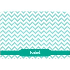 Frisco Personalized Chevron Dog & Cat Placemat