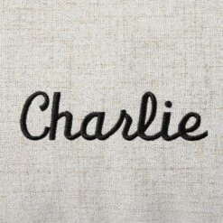 Frisco Personalized Knife Edge Bed, Beige Linen, X-Large -Frisco Sales Store 311760 PT3. AC SS1800 V1630593981