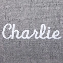 Frisco Personalized Knife Edge Bed, Dark Grey Linen, X-Large -Frisco Sales Store 311764 PT3. AC SS1800 V1630594000