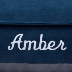 Frisco Personalized Navy Bolstered Bed With Navy Check Bolster, X-Large 6 Frisco Personalized Navy Bolstered Bed With Navy Check Bolster, X-Large -Frisco Sales Store 311768 PT3. AC SS1800 V1630593987