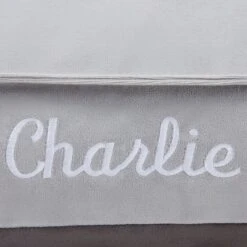 Frisco Personalized Silver Bolstered Bed With Silver Check Bolster 6 Frisco Personalized Silver Bolstered Bed With Silver Check Bolster -Frisco Sales Store 311770 PT3. AC SS1800 V1630593995