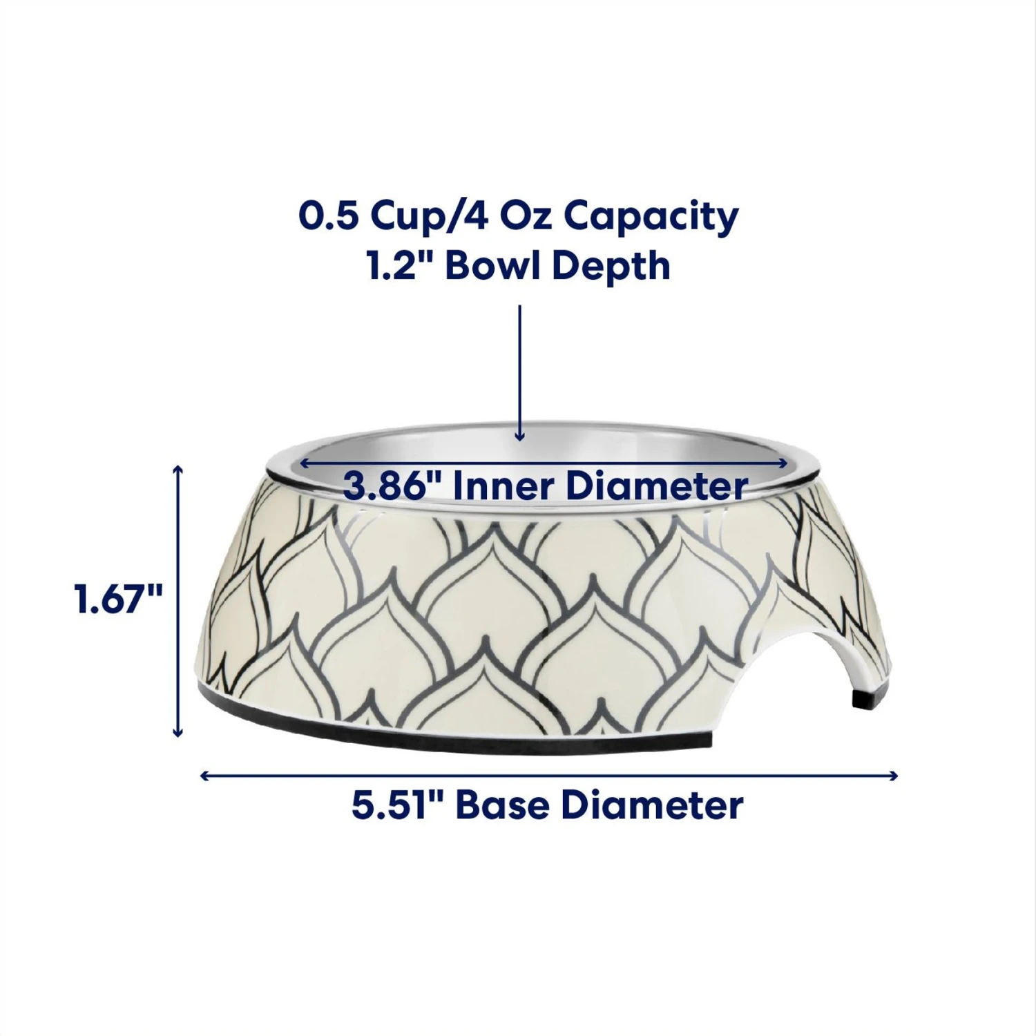 Frisco Moroccan Design Stainless Steel Dog & Cat Bowl 2 Frisco Moroccan Design Stainless Steel Dog & Cat Bowl - Image 2