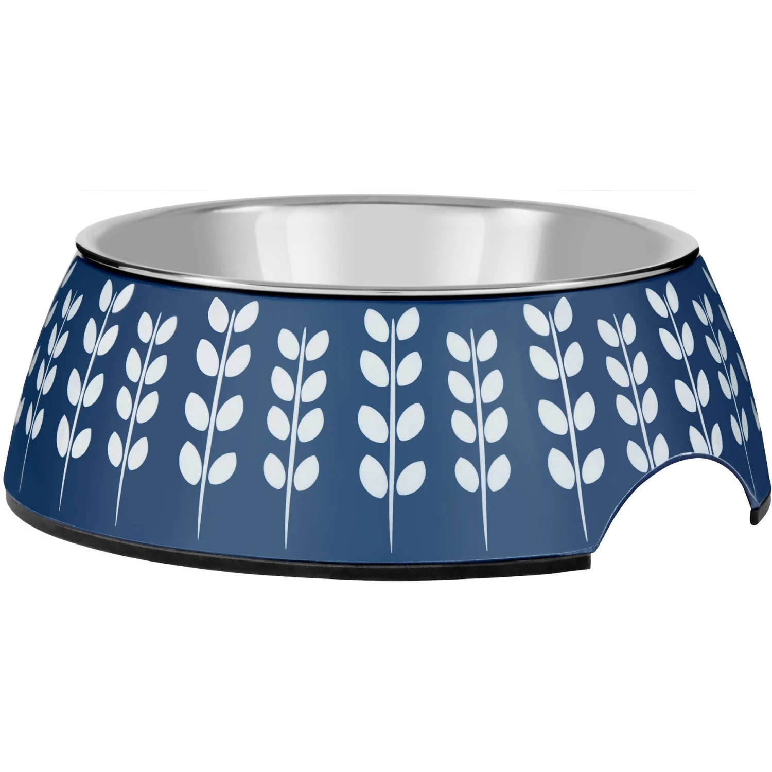 Frisco Leaf Design Stainless Steel Dog & Cat Bowl 1 Frisco Leaf Design Stainless Steel Dog & Cat Bowl