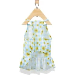 Frisco Sunflower Gingham Dog & Cat Dress -Frisco Sales Store 312120 PT4. AC SS1800 V1644424205