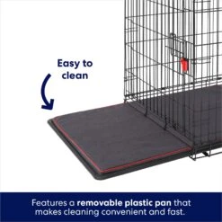 Frisco XX-Large Heavy Duty Enhanced Lock Double Door Wire Dog Crate, Fold & Carry Wire Dog Crate & Mat Kit, 54" -Frisco Sales Store 318116 PT4. AC SS1800 V1634155019