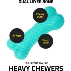 Frisco Fetch Squeaking Colorful Tennis Ball Dog Toy & Playology Scented Dual Layer Bone Dog Toy -Frisco Sales Store 319022 PT8. AC SS1800 V1630558883