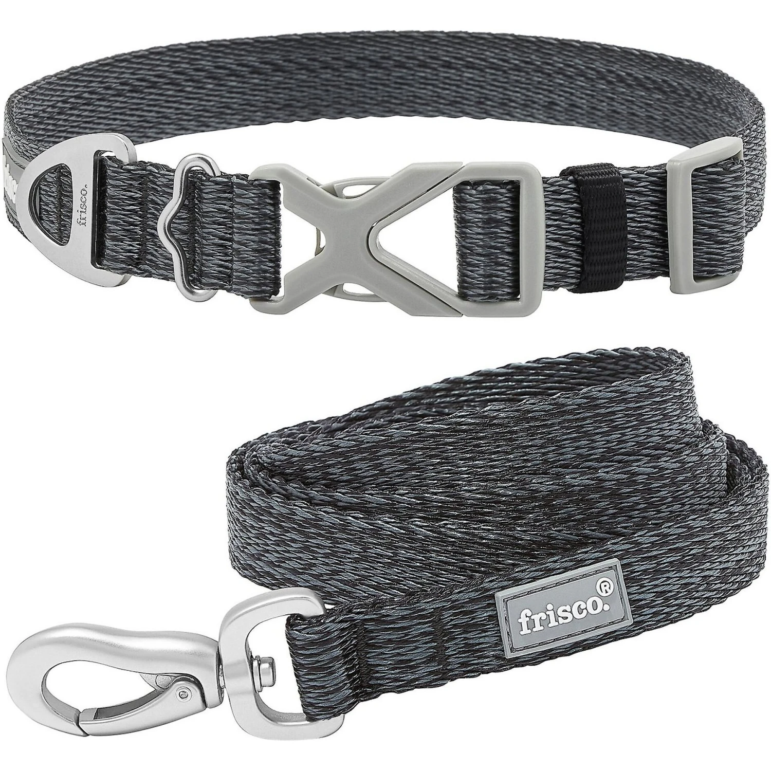Frisco Outdoor Heathered Nylon Collar & Frisco Outdoor Heathered Nylon Leash 1 Frisco Outdoor Heathered Nylon Collar & Frisco Outdoor Heathered Nylon Leash