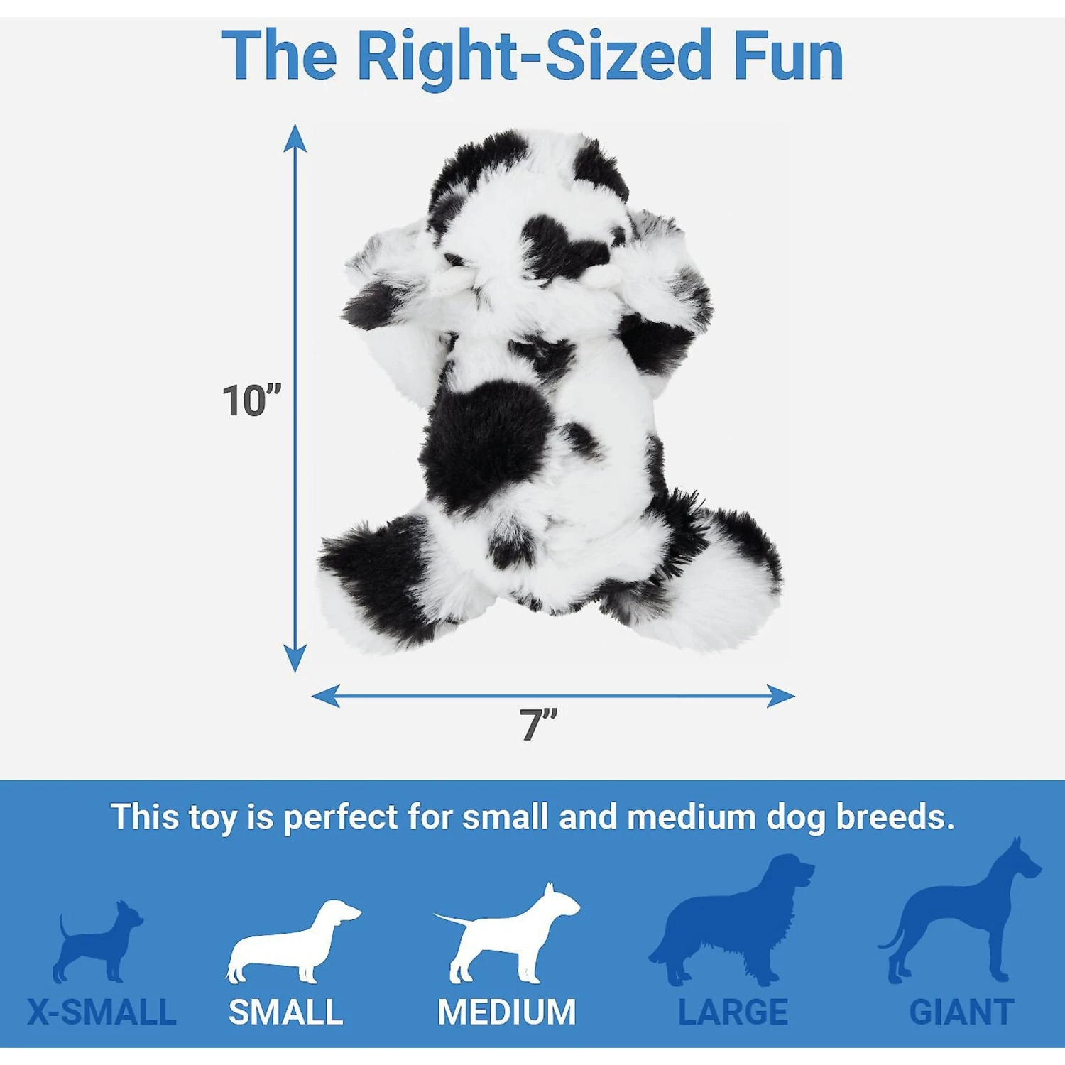 Frisco Cow Plush Squeaky Dog Toy & Playology Scented Dual Layer Ring Dog Toy 3 Frisco Cow Plush Squeaky Dog Toy & Playology Scented Dual Layer Ring Dog Toy - Image 3