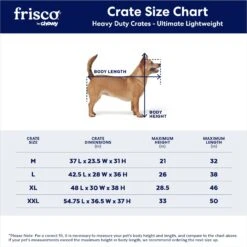 Frisco Ultimate Lightweight Heavy Duty Foldable & Stackable Steel Metal Single Door Dog Crate -Frisco Sales Store 326416 PT2. AC SS1800 V1645739508