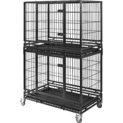 Frisco Ultimate Lightweight Heavy Duty Foldable & Stackable Steel Metal Single Door Dog Crate -Frisco Sales Store 326416 PT5. AC SS1800 V1646859692
