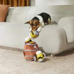 Frisco Beer & Keg Plush Squeaky Dog Toy, 4 Count -Frisco Sales Store 327047 PT3. AC SS1800 V1648667317